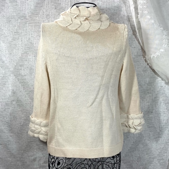 Moth Swallows knit wool cardigan size S - Picture 2 of 7